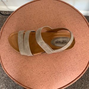 Brand New! Never Worn!  Euro soft Genette wedge comfy sandal in Cloudy.